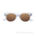 Vintage Customized Man Square Transparent Frames Acetate Sunglasses